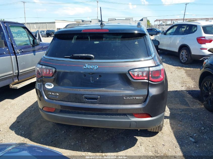 2017 Jeep New Compass Limited 4X4 VIN: 3C4NJDCB3HT628141 Lot: 43113219