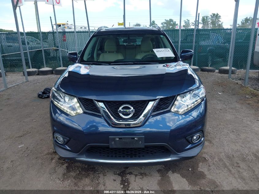2016 Nissan Rogue Sl VIN: 5N1AT2MV4GC744637 Lot: 43113224