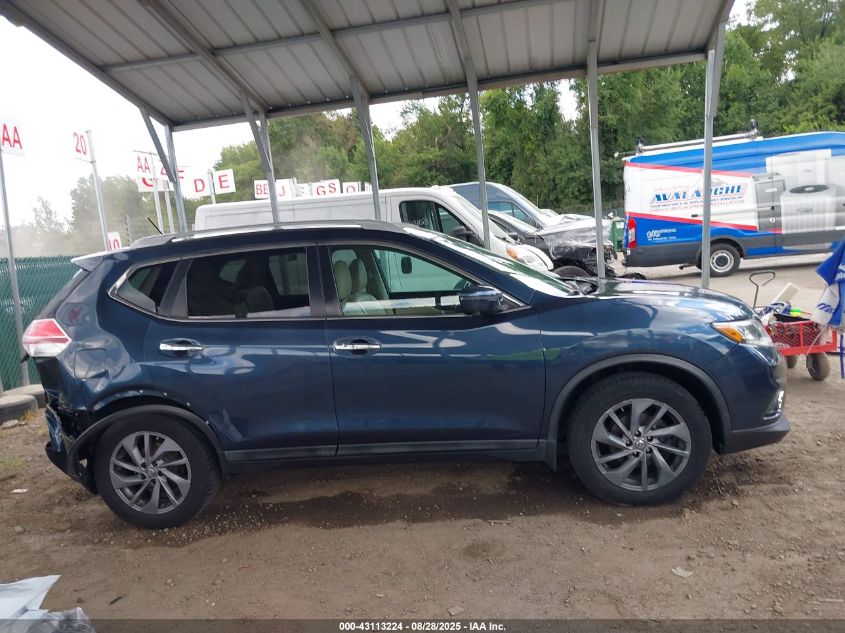 2016 Nissan Rogue Sl VIN: 5N1AT2MV4GC744637 Lot: 43113224