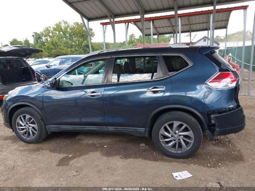 2016 Nissan Rogue Sl VIN: 5N1AT2MV4GC744637 Lot: 43113224