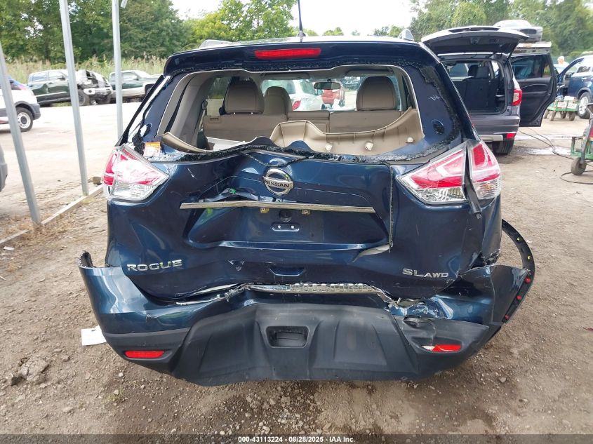 2016 Nissan Rogue Sl VIN: 5N1AT2MV4GC744637 Lot: 43113224