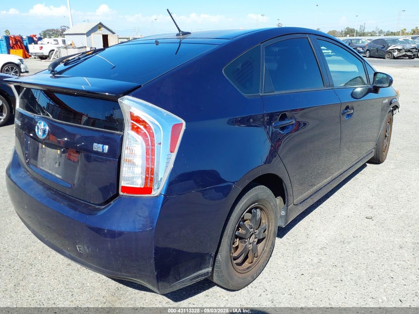 JTDKN3DU3E0382895 2014 TOYOTA PRIUS photo no. 4