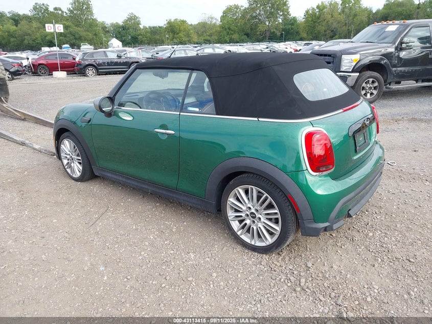Vin: wmw23dl00n3n47274, lot: 43607725, mini convertible cooper 20223