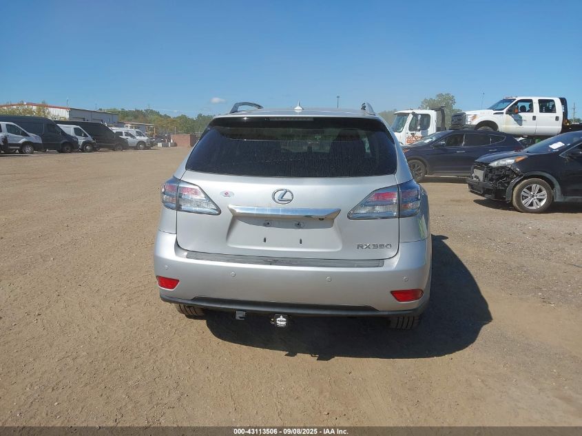 2012 Lexus Rx 350 350 VIN: 2T2BK1BA2CC122587 Lot: 43113506