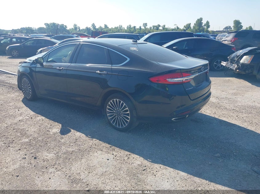 Vin: 3fa6p0t93hr213882, lot: 43607940, ford fusion se 20173