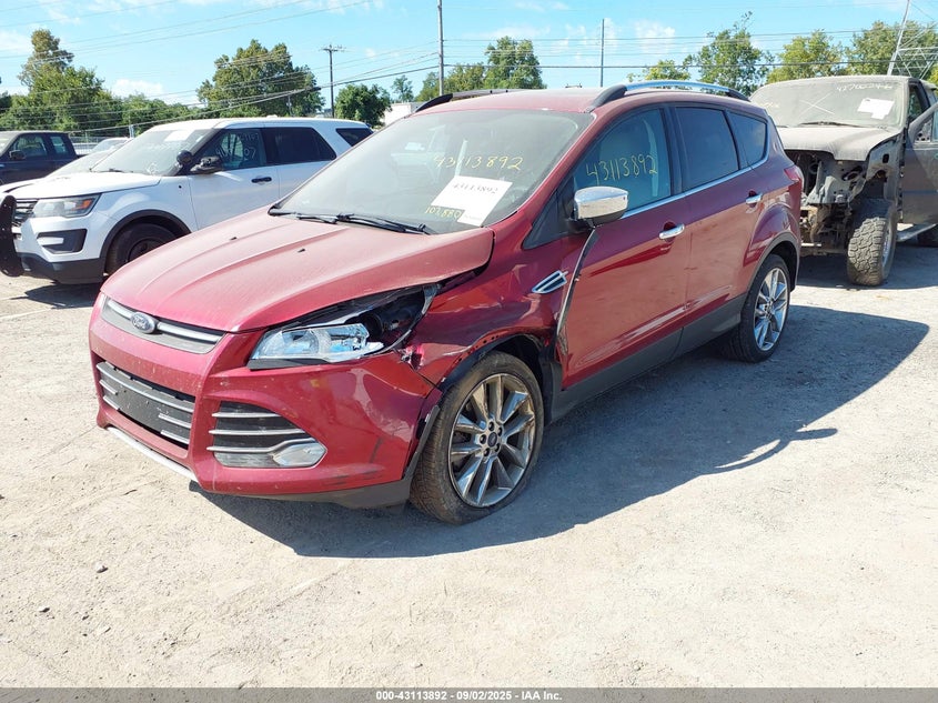 Vin: 1fmcu9g95fub02577, lot: 43608202, ford escape se 20152