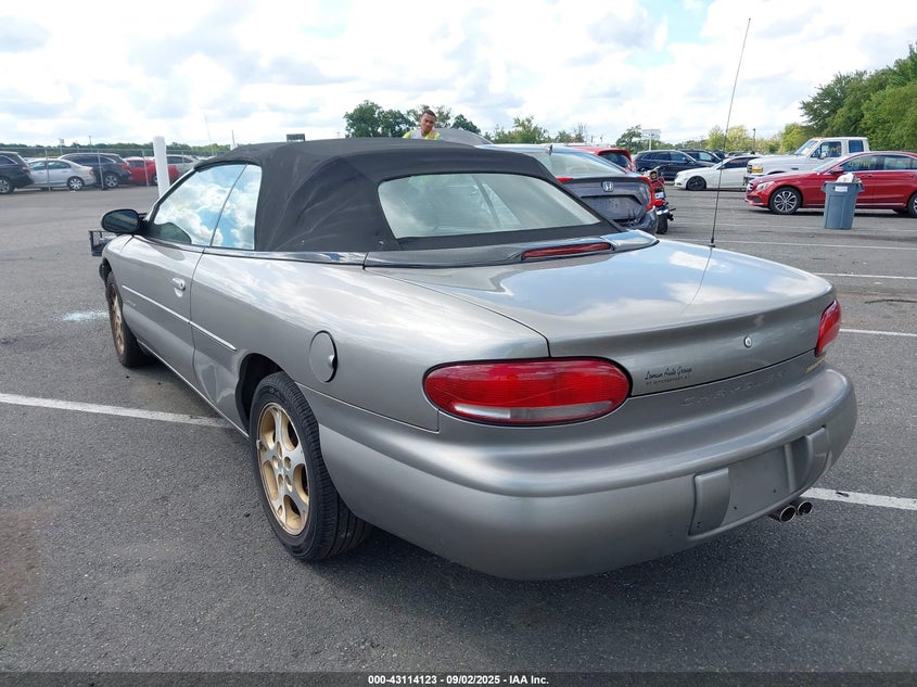 1999 Chrysler Sebring Jxi grey cabrio gasoline 3C3EL55H5XT599519 photo #4