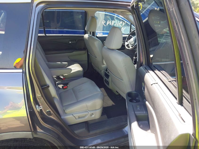 2018 Honda Pilot Elite VIN: 5FNYF6H05JB068760 Lot: 43114149