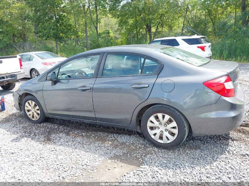 2012 Honda Civic Lx VIN: 2HGFB2F58CH565195 Lot: 43114200