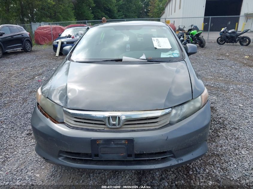 2012 Honda Civic Lx VIN: 2HGFB2F58CH565195 Lot: 43114200