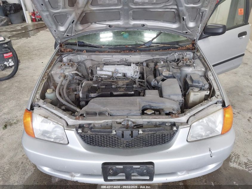 1999 Mazda Protege Dx/Lx VIN: JM1BJ2223X0193884 Lot: 43114430