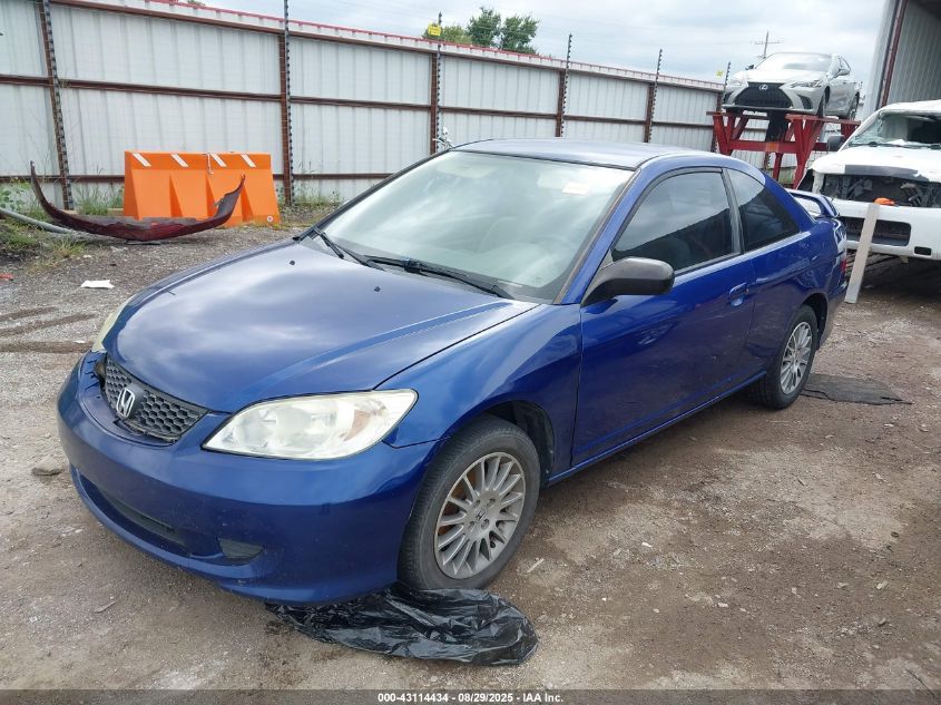 2005 Honda Civic Lx 1HGEM22555L074293 photo #3