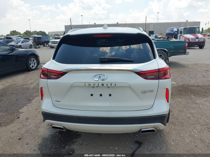 2021 Infiniti Qx50 Luxe Awd VIN: 3PCAJ5BB2MF121276 Lot: 43114458