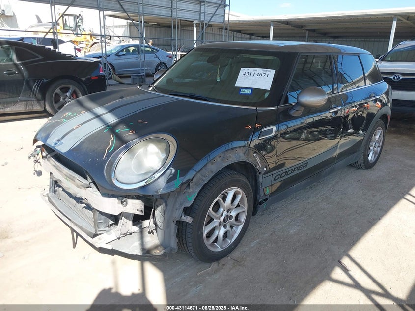 Vin: wmwln5c59g2b35138, lot: 43608981, mini clubman cooper 20162