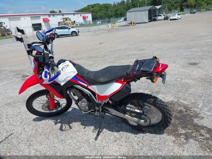 2023 Honda Crf300 L VIN: MLHND1615P5202133 Lot: 43114926