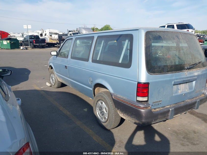 1991 DODGE GRAND CARAVAN auction photo 3