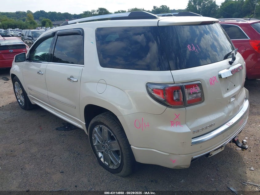 Vin: 1gkkvtkd3dj203805, lot: 43609298, gmc acadia denali 20133