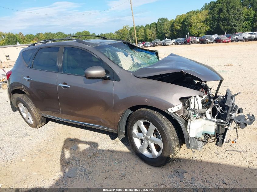 2010 Nissan Murano Sl VIN: JN8AZ1MUXAW007022 Lot: 43115000