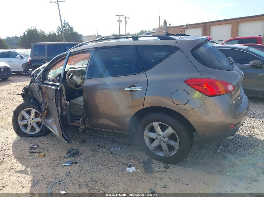 2010 Nissan Murano Sl VIN: JN8AZ1MUXAW007022 Lot: 43115000