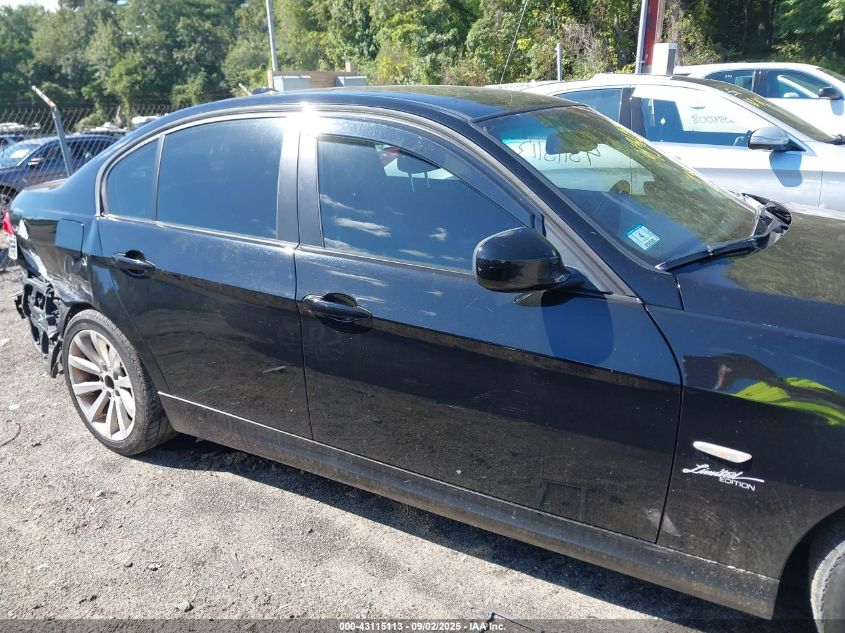 2011 BMW 328I xDrive VIN: WBAPK7C5XBA816250 Lot: 43115113