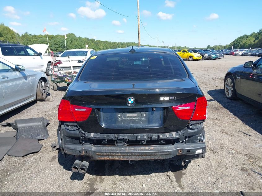 2011 BMW 328I xDrive VIN: WBAPK7C5XBA816250 Lot: 43115113