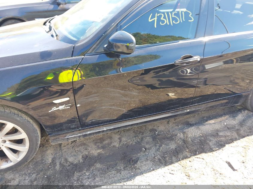 2011 BMW 328I xDrive VIN: WBAPK7C5XBA816250 Lot: 43115113