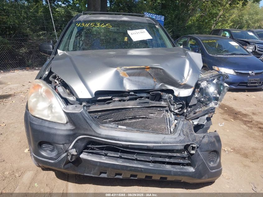 2006 Honda Cr-V Lx VIN: JHLRD78576C038226 Lot: 43115365