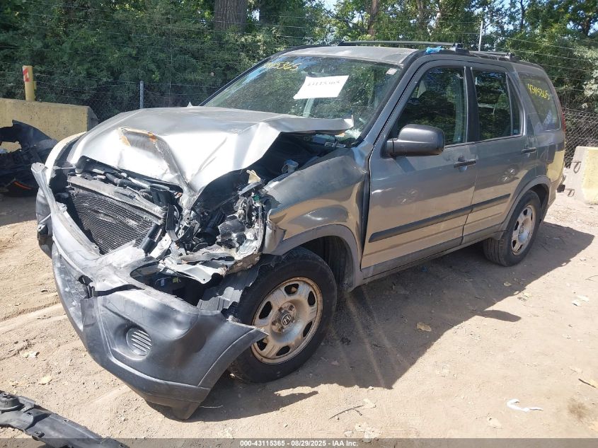 2006 Honda Cr-V Lx VIN: JHLRD78576C038226 Lot: 43115365