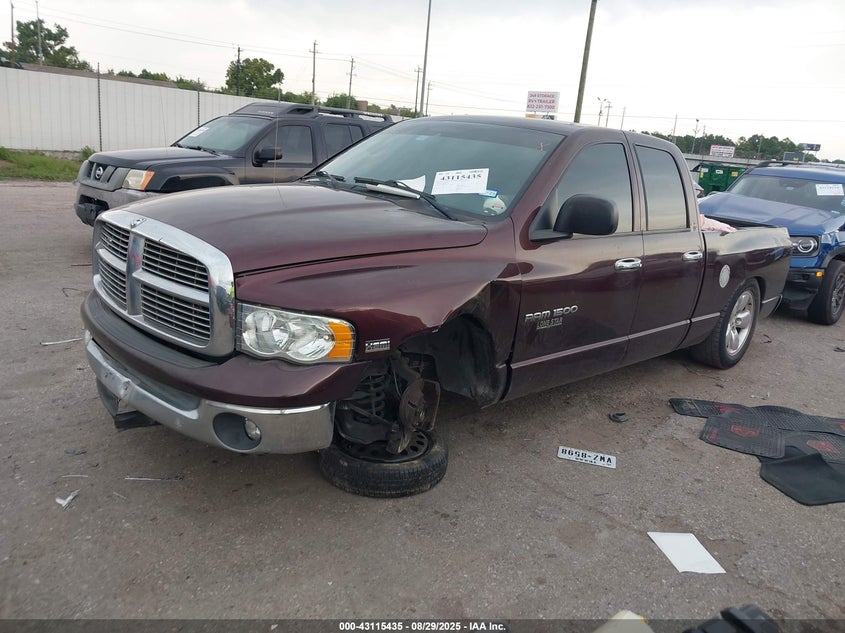 2005 Dodge Ram 1500 Slt/Laramie brown truck gasoline 1D7HA18D15J567032 photo #3