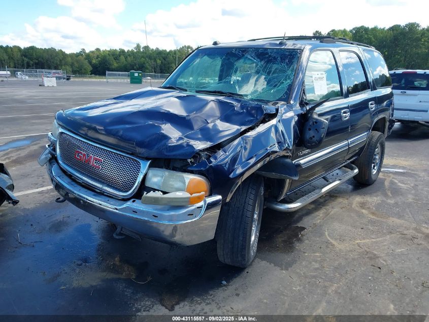 2005 GMC Yukon Slt blue other gasoline 1GKEK13T45R161664 photo #3