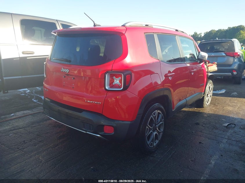 2015 JEEP RENEGADE LIMITED - ZACCJBDTXFPC08397