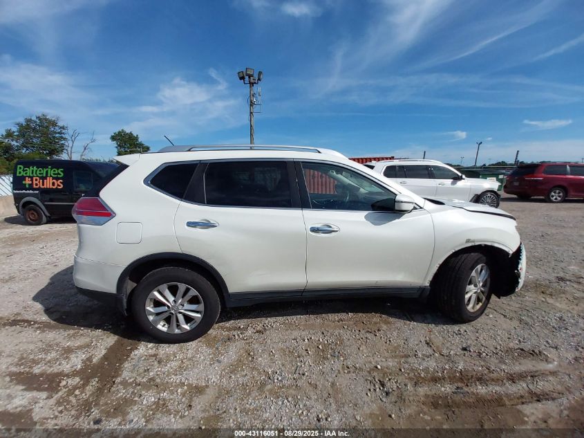 2016 Nissan Rogue Sv VIN: KNMAT2MV8GP692104 Lot: 43116051