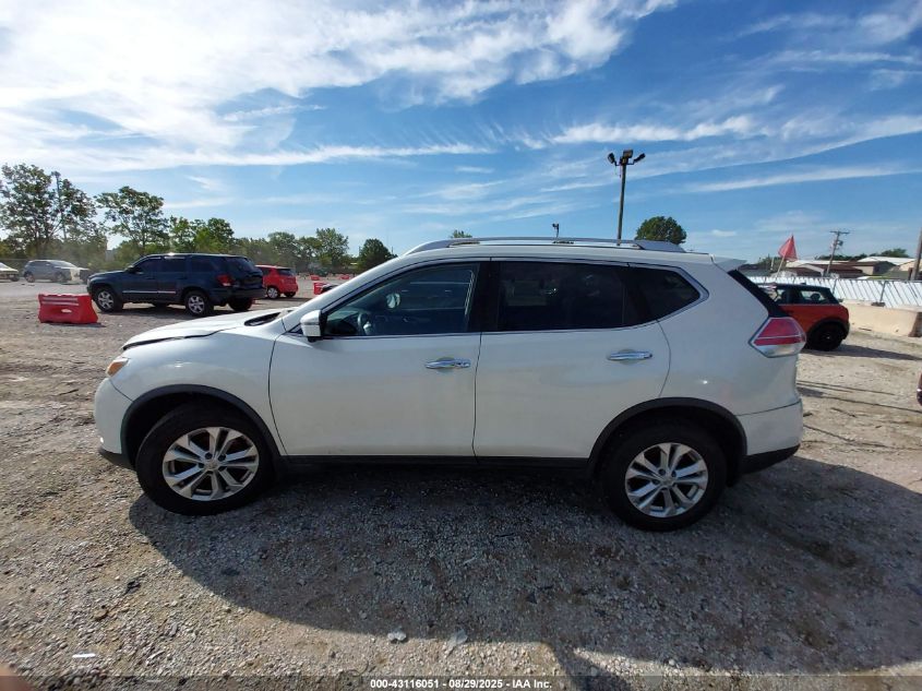 2016 Nissan Rogue Sv VIN: KNMAT2MV8GP692104 Lot: 43116051