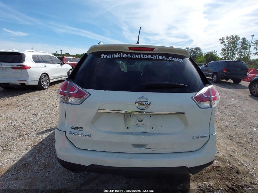 2016 Nissan Rogue Sv VIN: KNMAT2MV8GP692104 Lot: 43116051