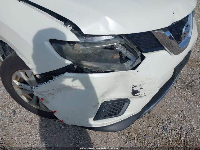 2016 Nissan Rogue Sv VIN: KNMAT2MV8GP692104 Lot: 43116051