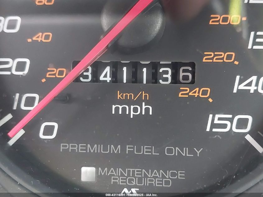 1999 Honda Prelude VIN: JHMBB6248XC002740 Lot: 43116391