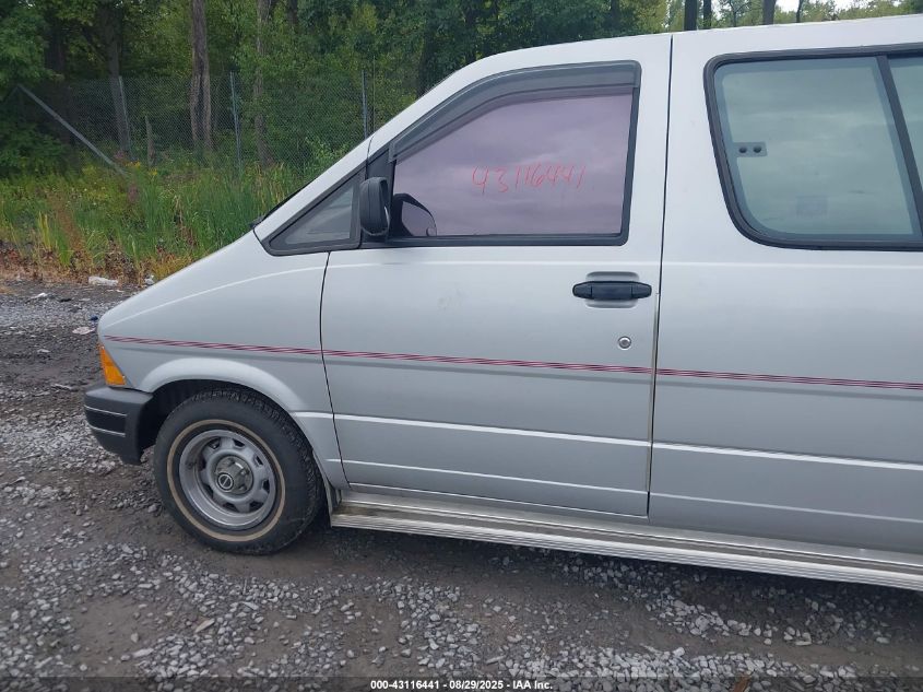 1991 Ford Aerostar VIN: 1FMDA31UXMZB40491 Lot: 43116441
