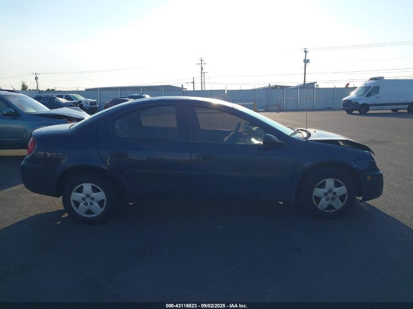 2004 Dodge Neon Se VIN: 1B3ES26C14D557335 Lot: 43116523
