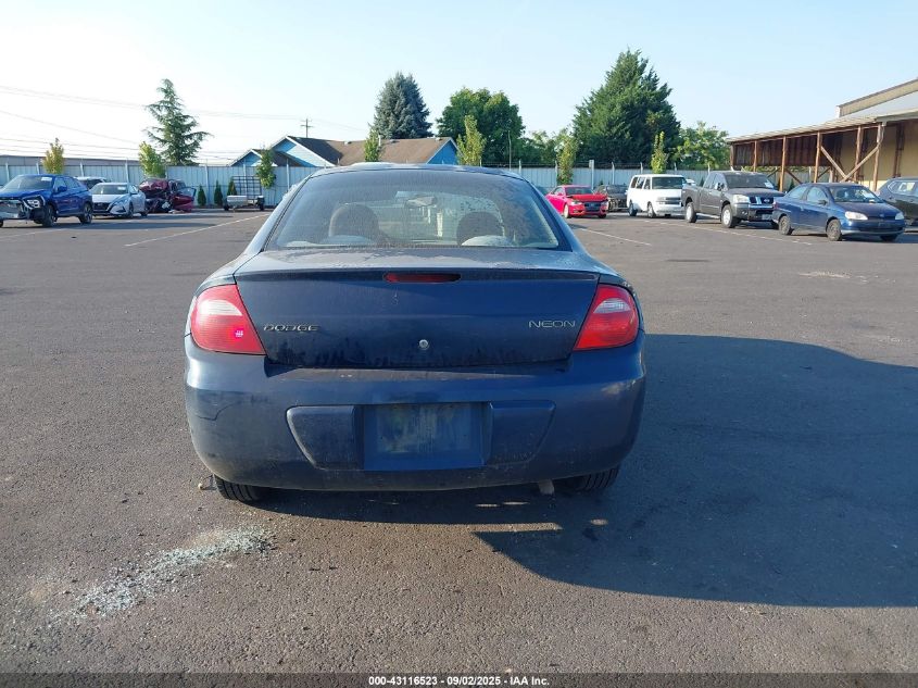 2004 Dodge Neon Se VIN: 1B3ES26C14D557335 Lot: 43116523