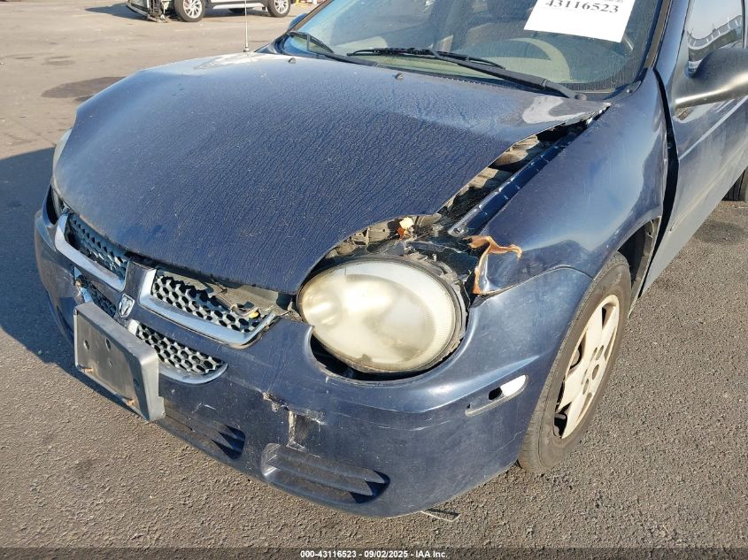 2004 Dodge Neon Se VIN: 1B3ES26C14D557335 Lot: 43116523