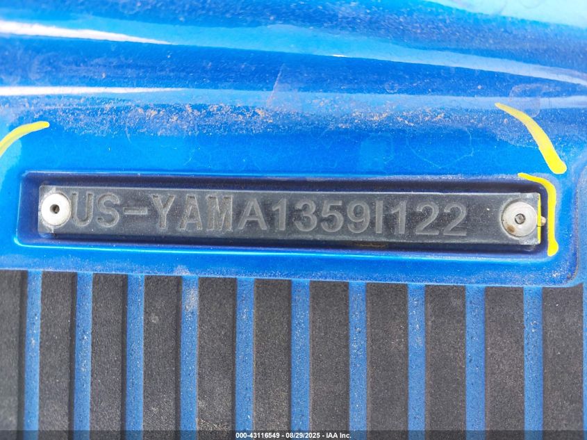 2022 Yamaha Vx Cruiser Ho VIN: YAMA13591I22 Lot: 43116549