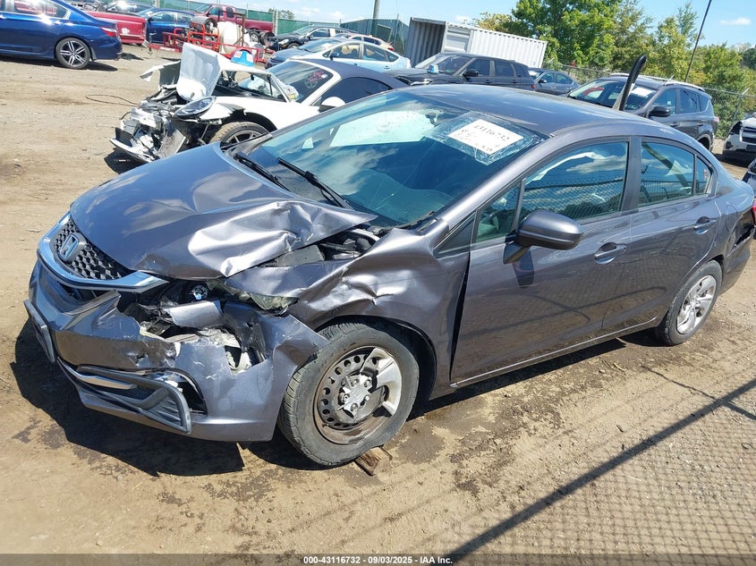2015 HONDA CIVIC LX - 19XFB2F56FEO24287