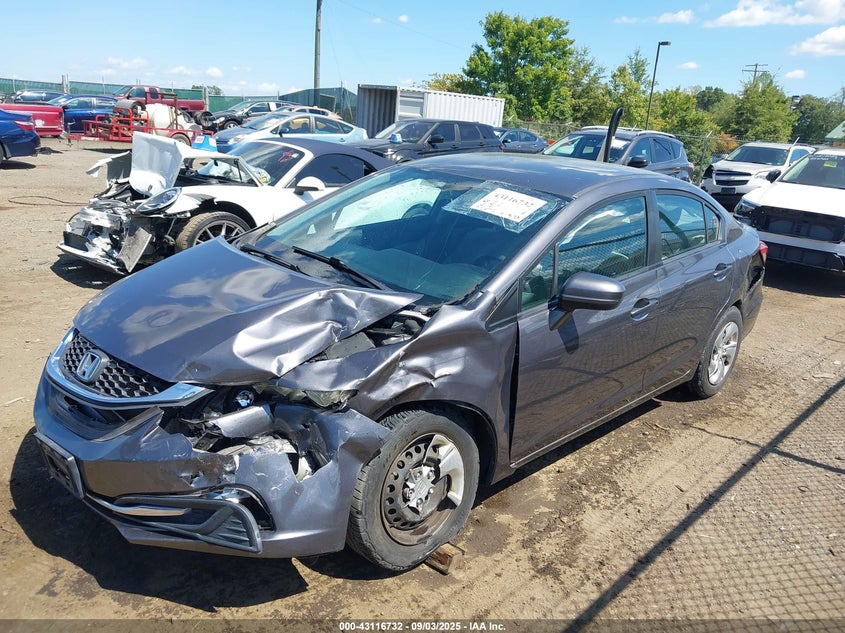 2015 HONDA CIVIC LX - 19XFB2F56FEO24287