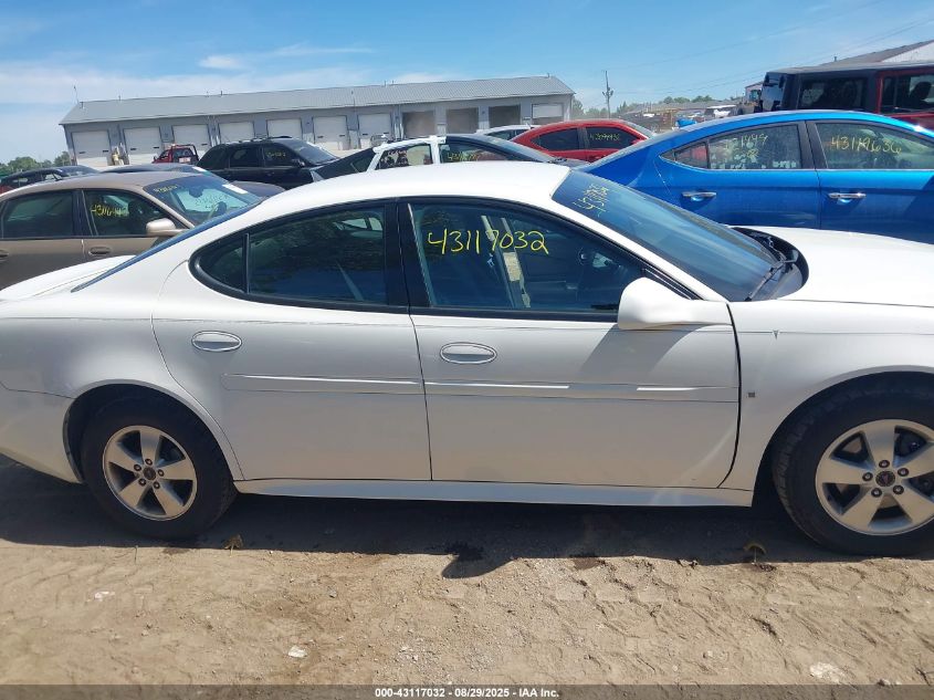 2006 Pontiac Grand Prix VIN: 2G2WP552461105185 Lot: 43117032