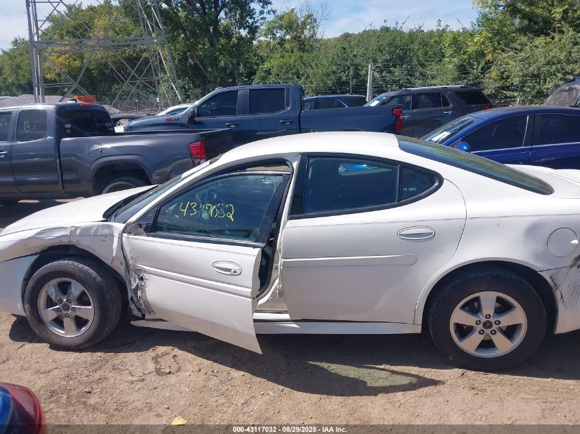 2006 Pontiac Grand Prix VIN: 2G2WP552461105185 Lot: 43117032