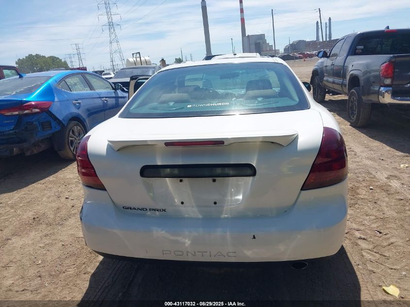 2006 Pontiac Grand Prix VIN: 2G2WP552461105185 Lot: 43117032