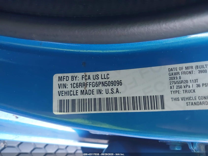 2023 RAM 1500 BIG HORN  4X4 5'7 BOX - 1C6RRFFG6PN509096