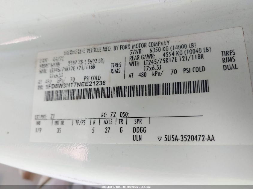 2022 Ford F-350 - 1FD8W3HT7NEE21236