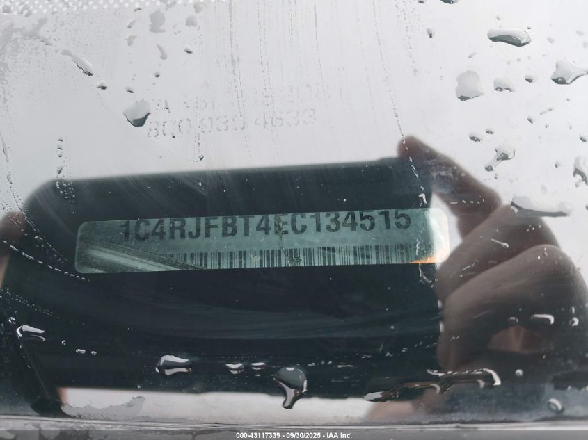 2014 Jeep Grand Cherokee Limited VIN: 1C4RJFBT4EC134515 Lot: 43117339