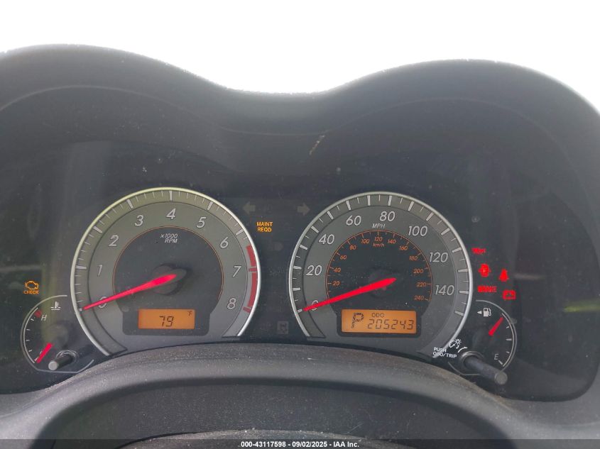 2010 Toyota Corolla S VIN: 2T1BU4EEXAC467099 Lot: 43117598